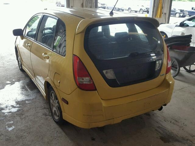 JS2RD41H935201691 - 2003 SUZUKI AERIO SX YELLOW photo 3