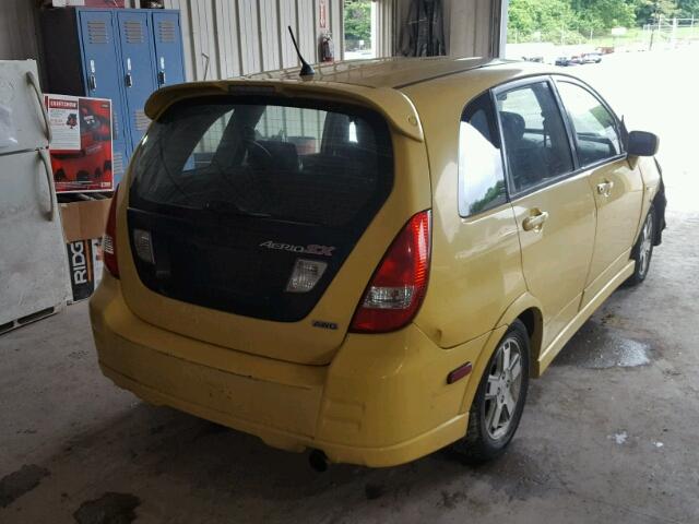 JS2RD41H935201691 - 2003 SUZUKI AERIO SX YELLOW photo 4