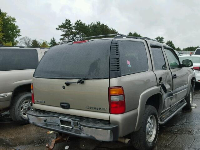 1GNEK13Z42J175422 - 2002 CHEVROLET TAHOE K150 TAN photo 4