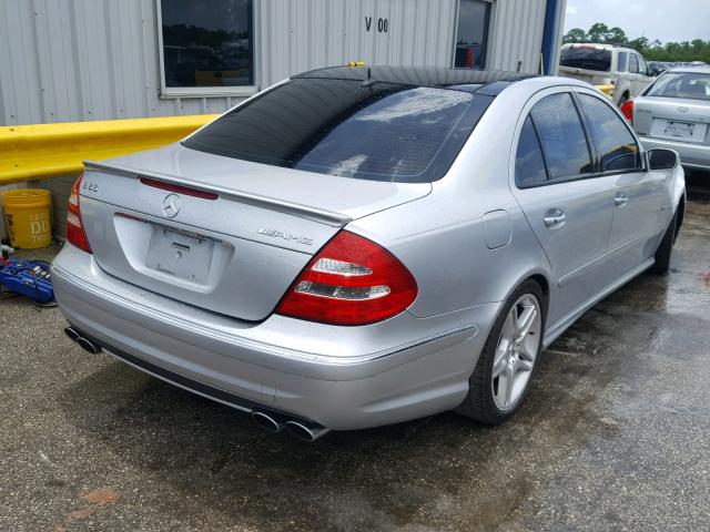 WDBUF76J35A704704 - 2005 MERCEDES-BENZ E 55 AMG SILVER photo 4