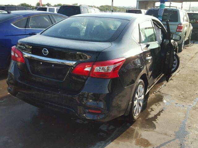 3N1AB7AP0HY283202 - 2017 NISSAN SENTRA S BLACK photo 4