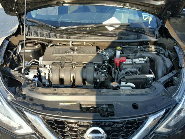 3N1AB7AP0HY283202 - 2017 NISSAN SENTRA S BLACK photo 7