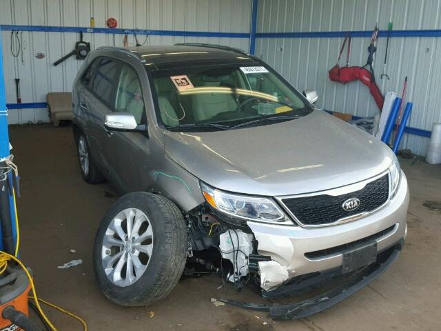 5XYKU4A74FG587855 - 2015 KIA SORENTO EX GRAY photo 1