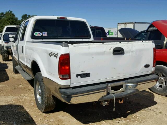 1FTNW21F7YEE13048 - 2000 FORD F250 SUPER WHITE photo 3