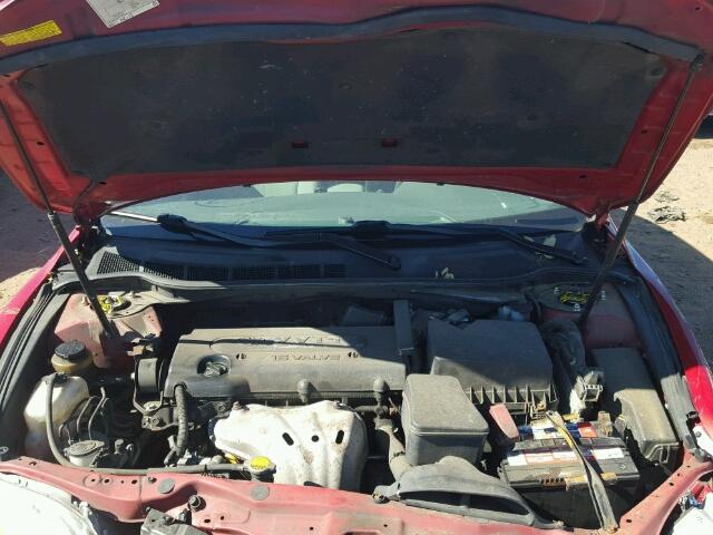 4T1BE46K17U020105 - 2007 TOYOTA CAMRY NEW RED photo 7