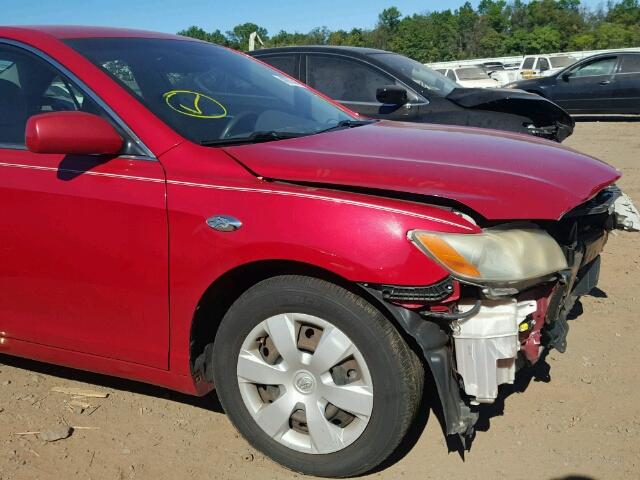 4T1BE46K17U020105 - 2007 TOYOTA CAMRY NEW RED photo 9