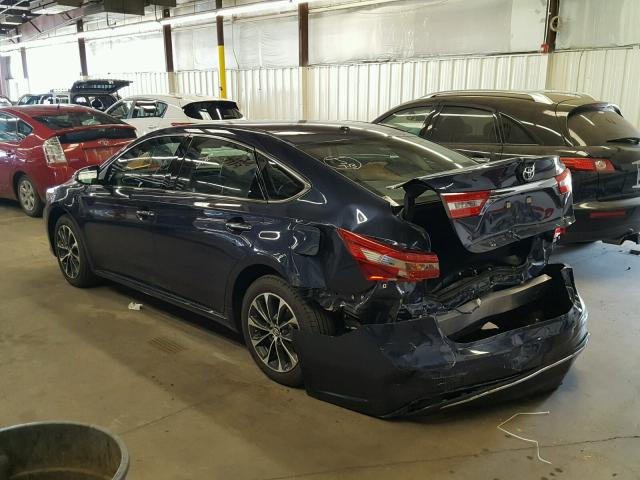 4T1BK1EB1JU285090 - 2018 TOYOTA AVALON XLE BLUE photo 3