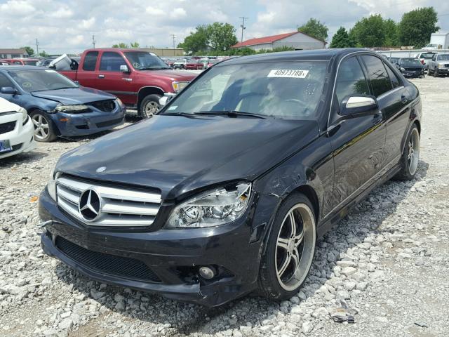 WDDGF56X68F042024 - 2008 MERCEDES-BENZ C 350 BLACK photo 2