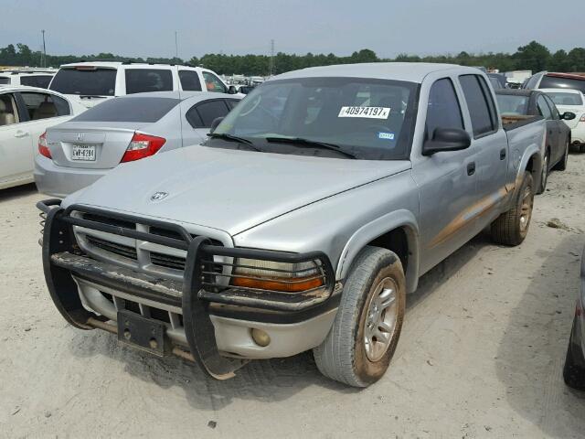 1D7HL38NX3S110497 - 2003 DODGE DAKOTA QUA GRAY photo 2