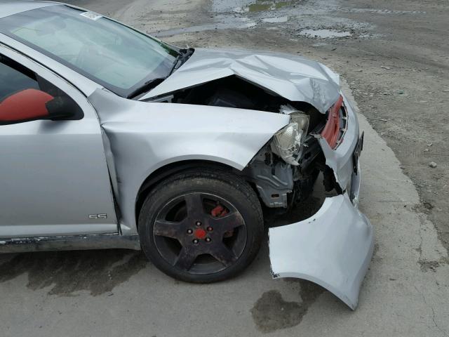 1G1AM15BX67714266 - 2006 CHEVROLET COBALT SS SILVER photo 9