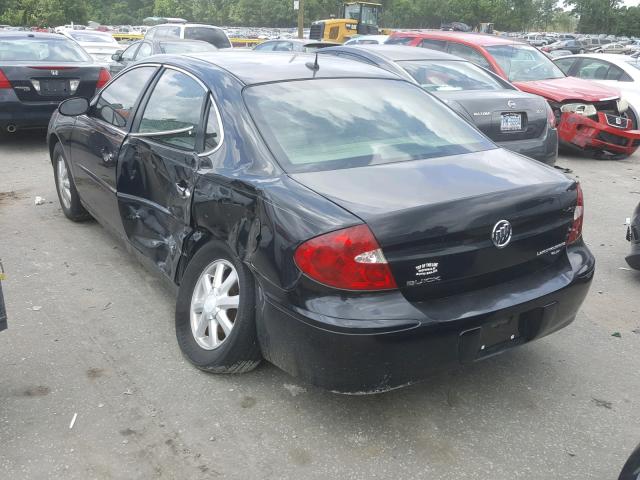 2G4WD582261173562 - 2006 BUICK LACROSSE C BLACK photo 3