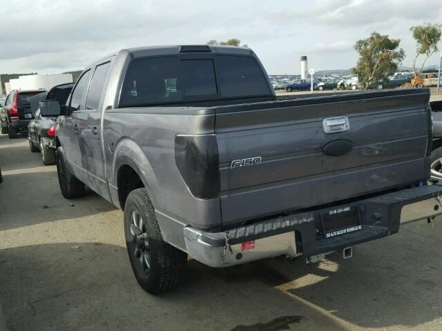 1FTFW1ET9CKD79008 - 2012 FORD F150 SUPER GRAY photo 3