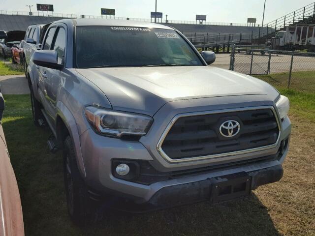 5TFAZ5CN3HX033799 - 2017 TOYOTA TACOMA DOU SILVER photo 1