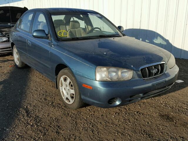 KMHDN45D13U613274 - 2003 HYUNDAI ELANTRA GL BLUE photo 1