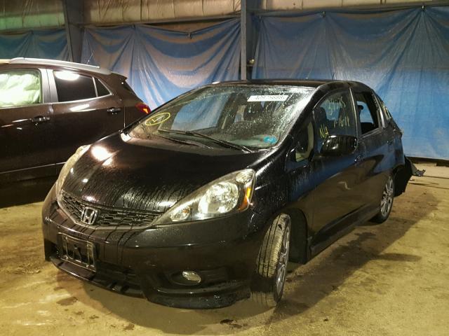 JHMGE8H57CC018642 - 2012 HONDA FIT SPORT BLACK photo 2