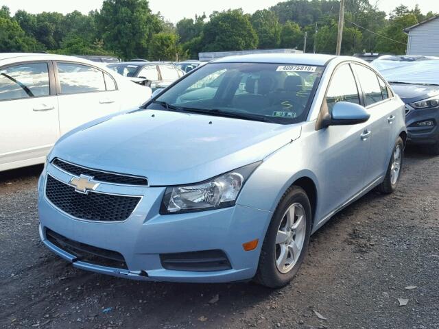 1G1PF5S95B7153255 - 2011 CHEVROLET CRUZE LT BLUE photo 2