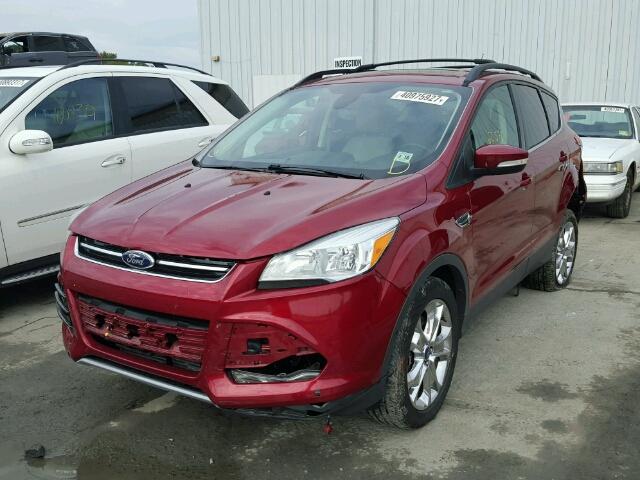 1FMCU0H92DUC31979 - 2013 FORD ESCAPE SEL RED photo 2