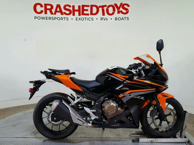 MLHPC4469H5401540 - 2017 HONDA CBR500 R ORANGE photo 1