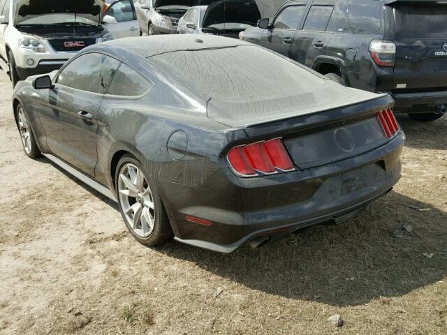 1FA6P8TH8F5302143 - 2015 FORD MUSTANG BLACK photo 3