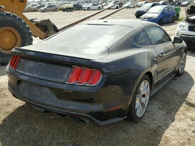 1FA6P8TH8F5302143 - 2015 FORD MUSTANG BLACK photo 4