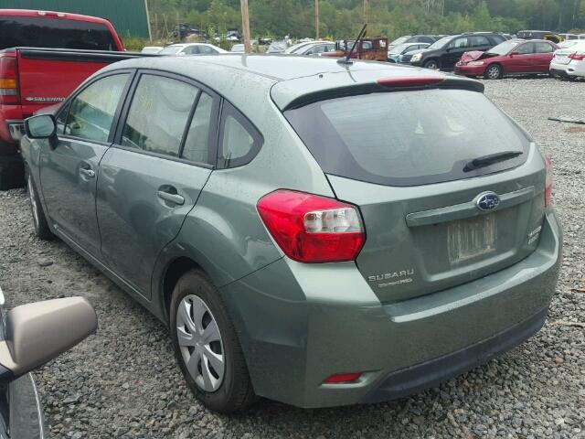 JF1GPAA68FG207776 - 2015 SUBARU IMPREZA BA GREEN photo 3