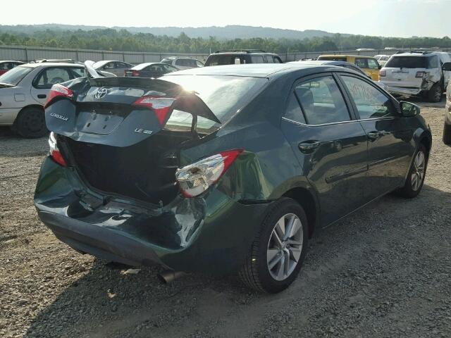 2T1BPRHEXEC063967 - 2014 TOYOTA COROLLA EC GREEN photo 4