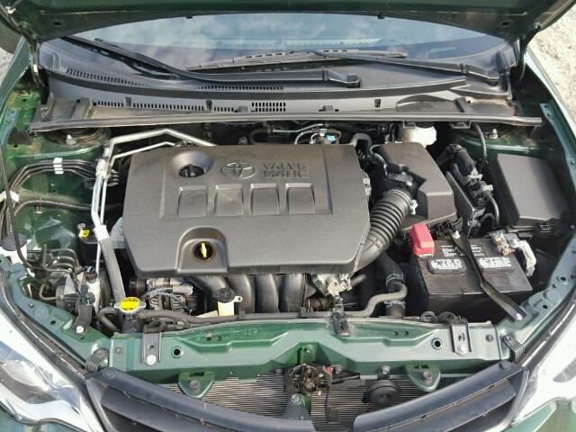 2T1BPRHEXEC063967 - 2014 TOYOTA COROLLA EC GREEN photo 7