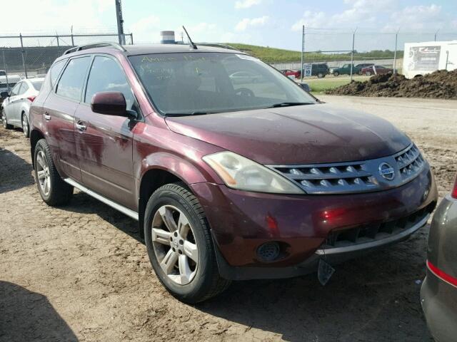 JN8AZ08T06W417167 - 2006 NISSAN MURANO BURGUNDY photo 1