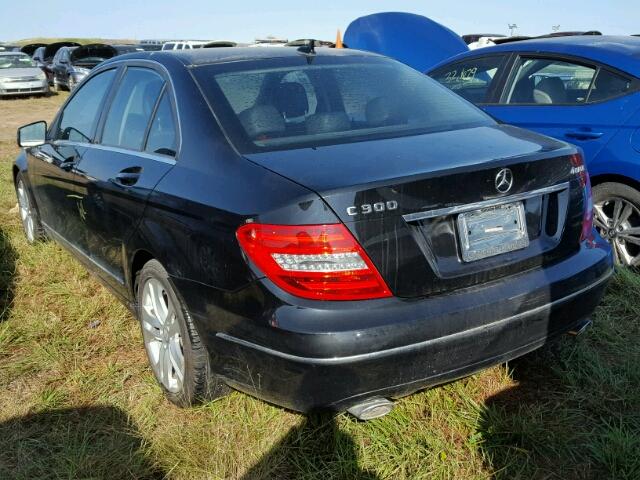 WDDGF8AB2ER323079 - 2014 MERCEDES-BENZ C 300 4MAT BLACK photo 3