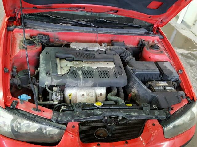 KMHDN55D52U036320 - 2002 HYUNDAI ELANTRA GL RED photo 7