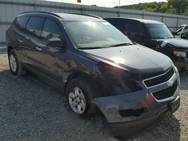 1GNKRFED6CJ328963 - 2012 CHEVROLET TRAVERSE GRAY photo 1