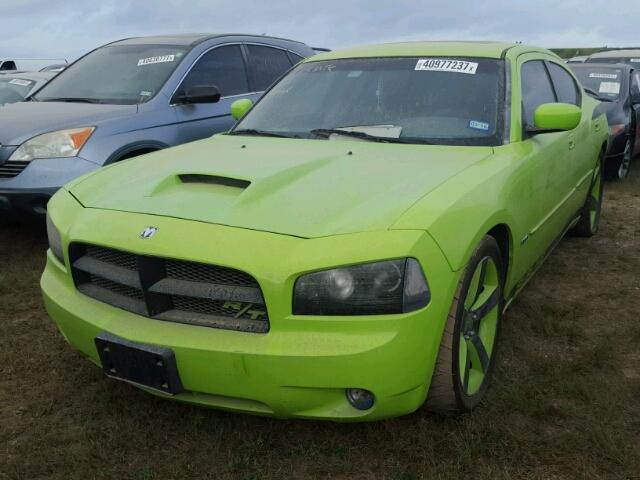 2B3KA53H37H745496 - 2007 DODGE CHARGER R/ GREEN photo 2