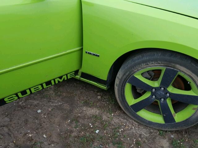 2B3KA53H37H745496 - 2007 DODGE CHARGER R/ GREEN photo 9