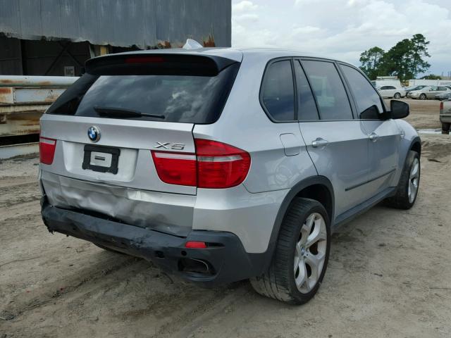5UXFE8C55AL310421 - 2010 BMW X5 XDRIVE4 SILVER photo 4