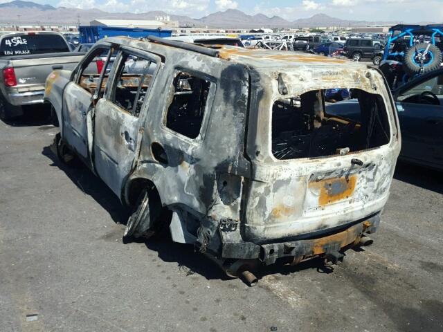 5FNYF4H54BB062899 - 2011 HONDA PILOT EXL BURN photo 3