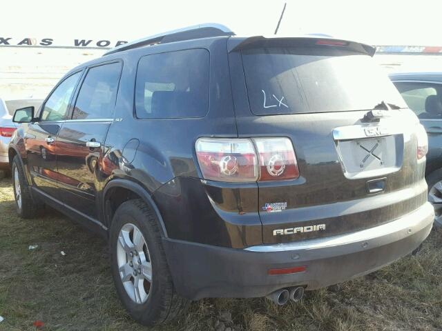 1GKER237X8J157612 - 2008 GMC ACADIA SLT შავი ფოტო 3