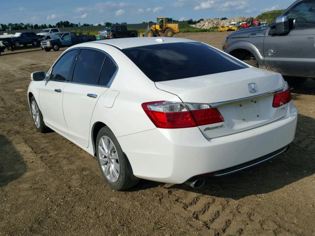 1HGCR3F83EA001860 - 2014 HONDA ACCORD EXL WHITE photo 3