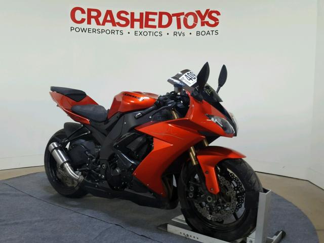 JKAZXCE159A024060 - 2009 KAWASAKI ZX1000 ORANGE photo 2