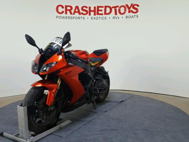 JKAZXCE159A024060 - 2009 KAWASAKI ZX1000 ORANGE photo 4