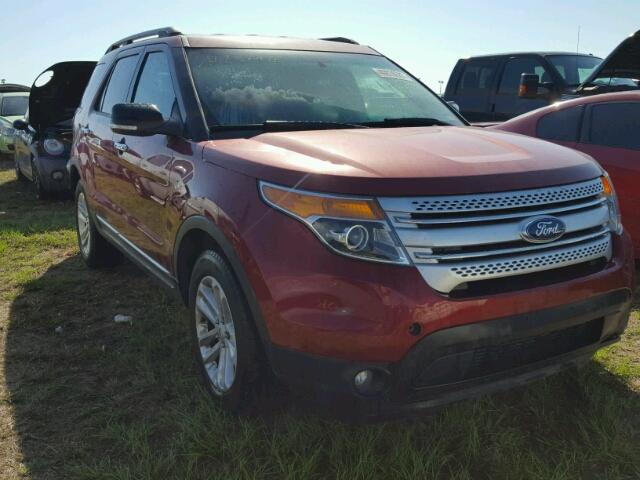 1FM5K7D84FGB89031 - 2015 FORD EXPLORER RED photo 1