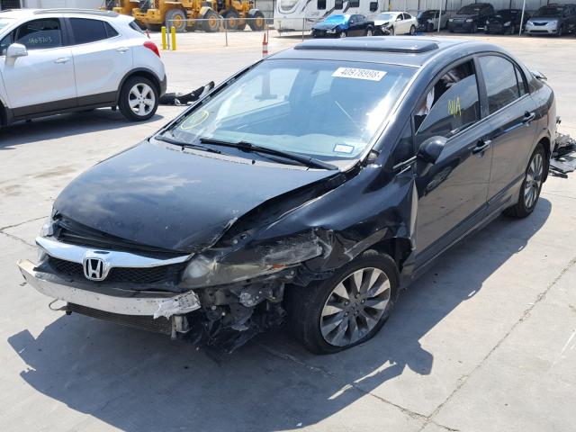 1HGFA16959L014881 - 2009 HONDA CIVIC EXL 黑色 照片 2