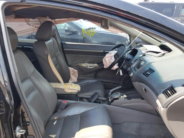 1HGFA16959L014881 - 2009 HONDA CIVIC EXL 黑色 照片 5