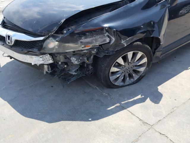 1HGFA16959L014881 - 2009 HONDA CIVIC EXL 黑色 照片 9