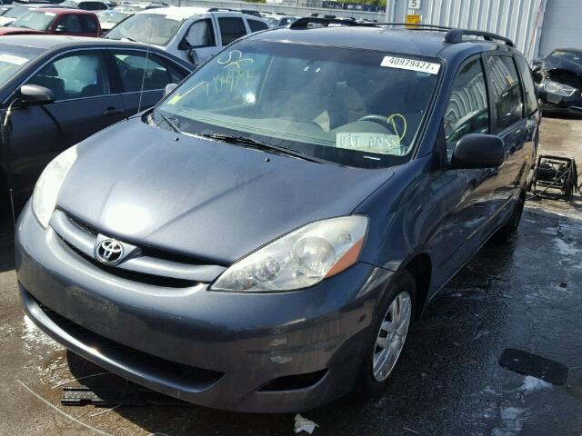 5TDZK23C07S007119 - 2007 TOYOTA SIENNA BLUE photo 2