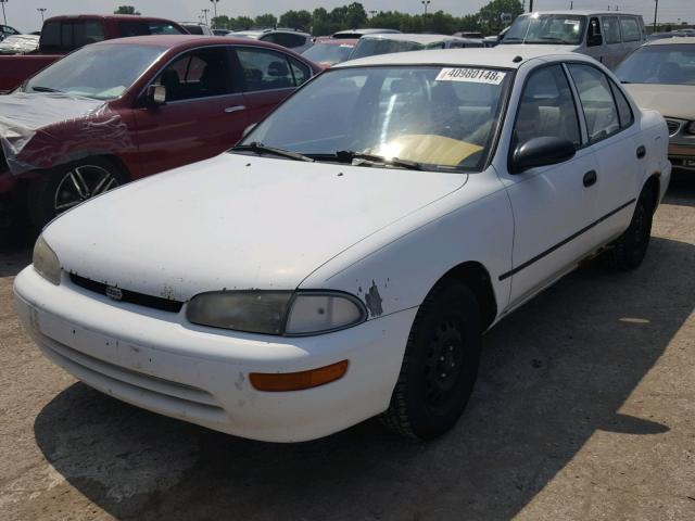 1Y1SK526XSZ058659 - 1995 GEO PRIZM WHITE photo 2