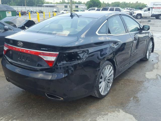 KMHFG4JG4DA281112 - 2013 HYUNDAI AZERA BLACK photo 4