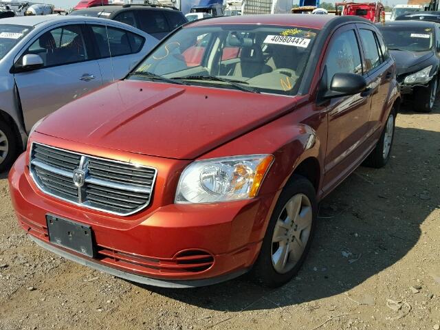 1B3HB48B87D210618 - 2007 DODGE CALIBER ORANGE photo 2