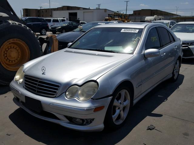 WDBRF52H56F744316 - 2006 MERCEDES-BENZ C GENERATI SILVER photo 2