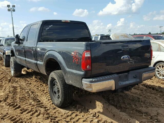 1FT7W2BT1BEC19684 - 2011 FORD F250 SUPER BLACK photo 3