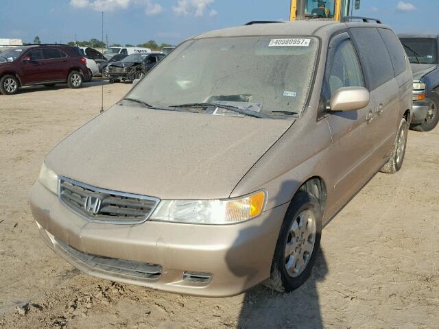 2HKRL18622H553719 - 2002 HONDA ODYSSEY EX TAN photo 2